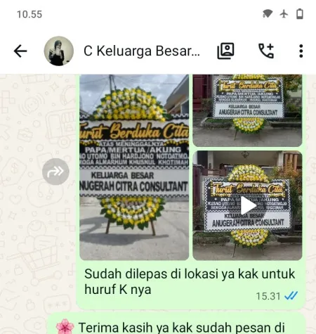 Pengiriman Papan Bunga Duka Ruko Bsd City